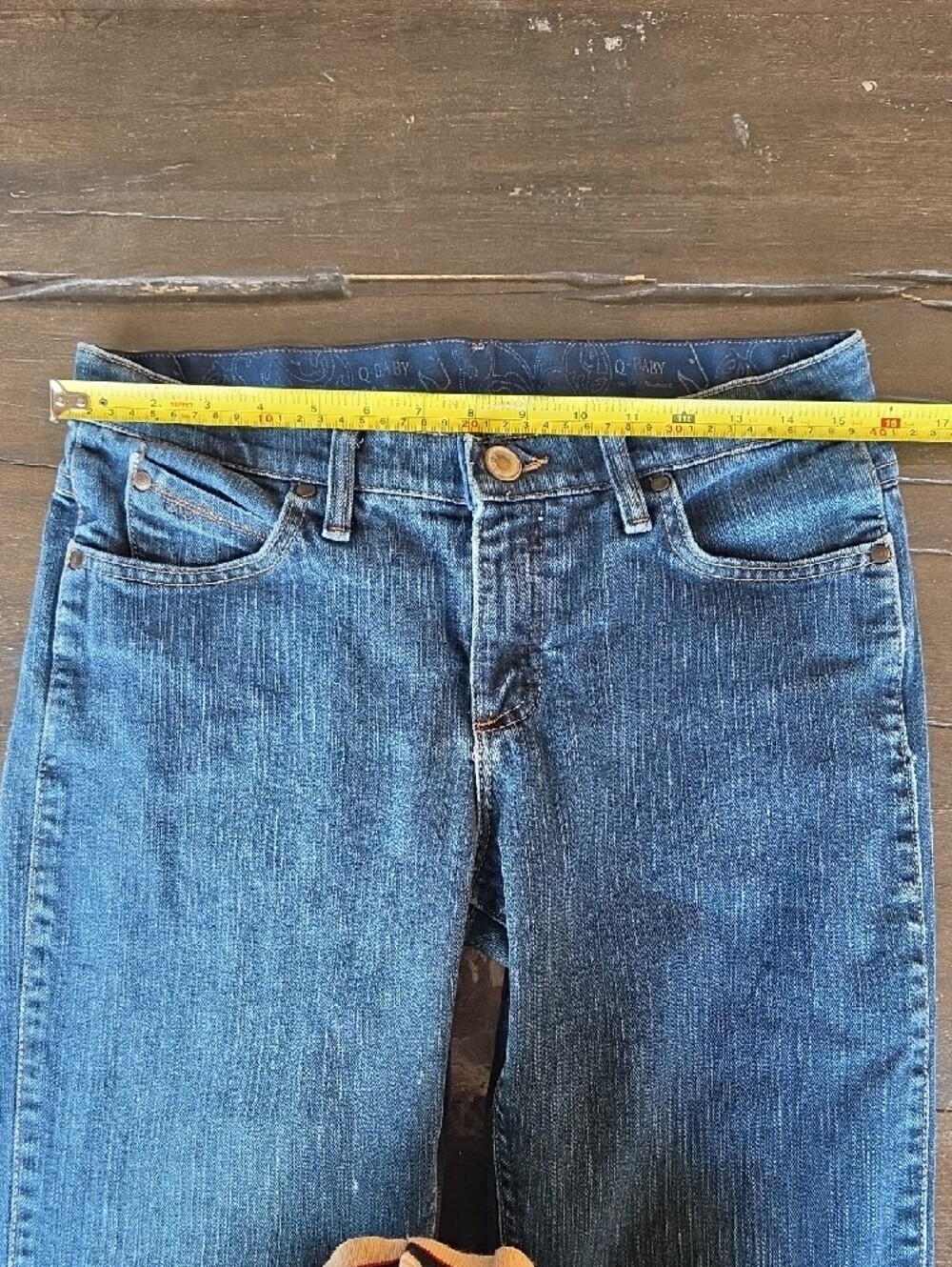 (7/8 X 32)Wrangler Women's Dark Blue Boot-Cut Jeans Western Country Rodeo Q-Baby - Picture 5 of 10